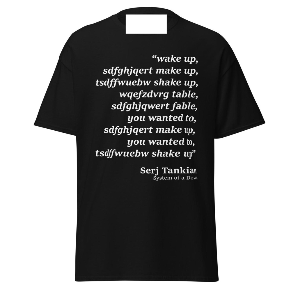 Wake Up Funny Design Parodying The Song Chop Suey By System Of A Down